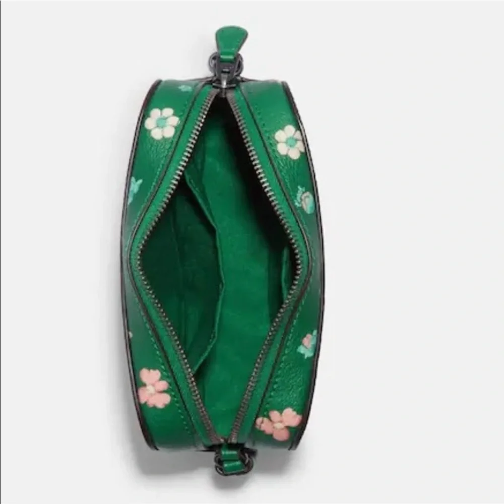 Coach Mini Camera Bag With Mystical Floral Print Green Multi - Picture 7 of 12